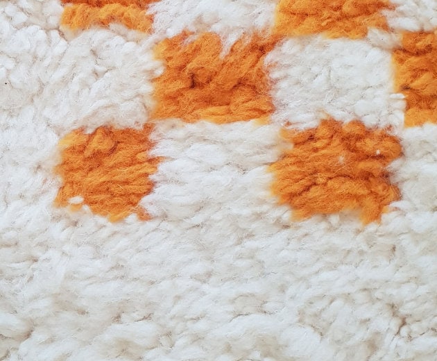 Beni Ourain Rug,Moroccan berber rug,rug for living room,orange rugs,orange moroccan 5x7,morrocan orange rug,orange rug,authentic orange rug,custom orange rug,rug living room 8x10,rugs bedroom 6 x 9,morrocan rug,Orange rug Bedroom